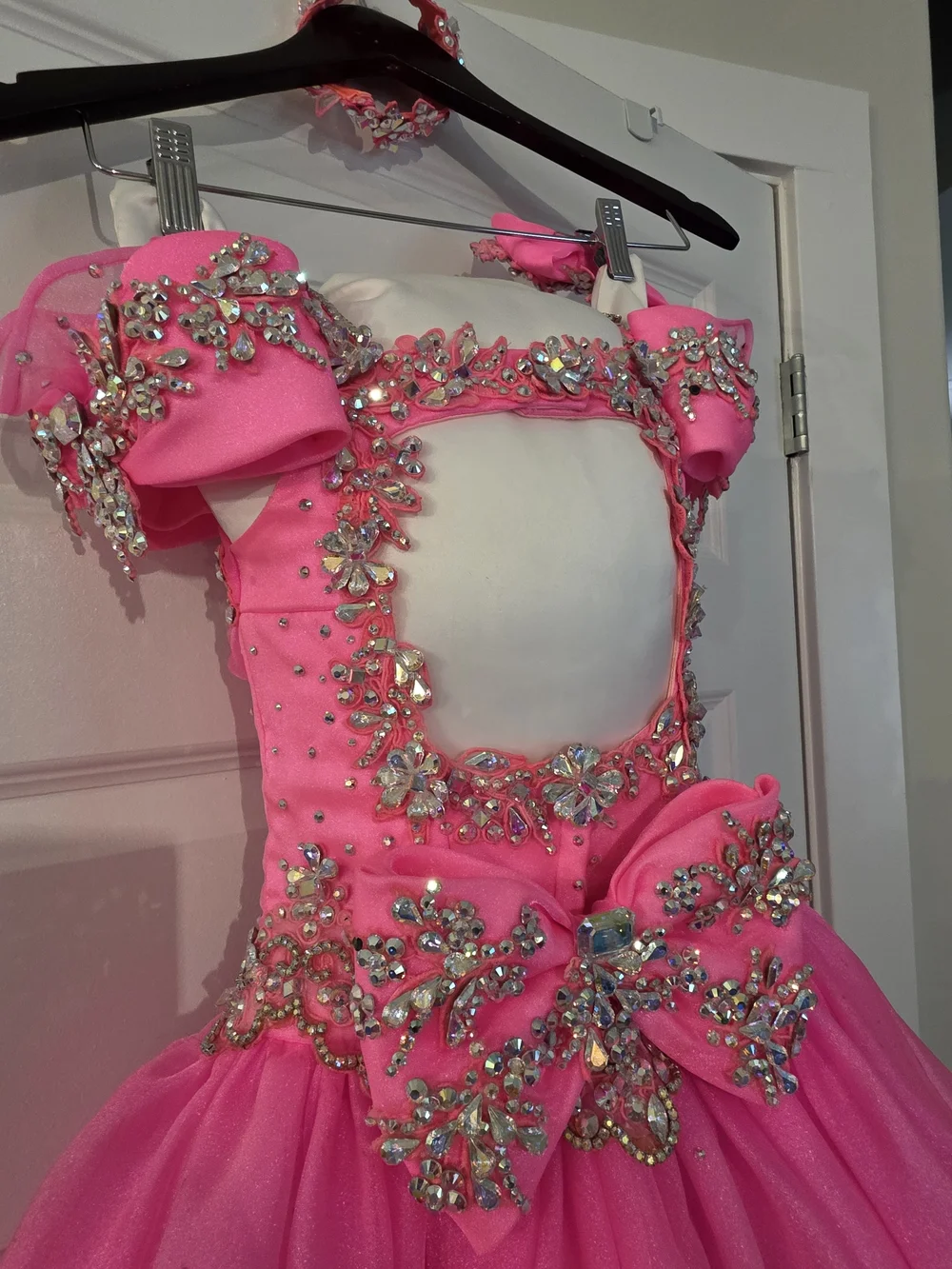 Full GLITZ Custom made Pageant Cupcake Dress w Accessories